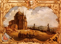 Hostýn - kostel rok 1860